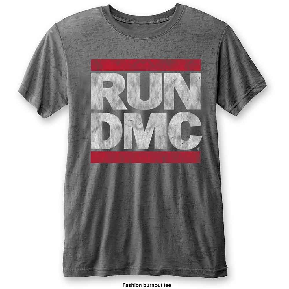 Run DMC DMC Logo T-Shirt Grey New