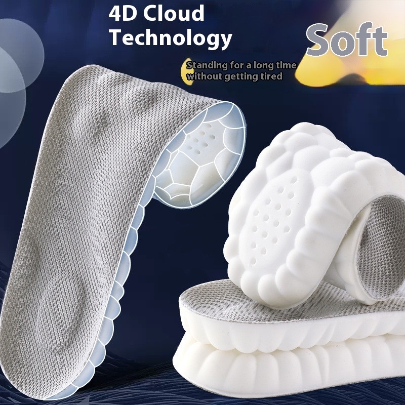 Comfort Arch Support Insoles Sweat Absorbing Deodorant Breathable Massage Shoe