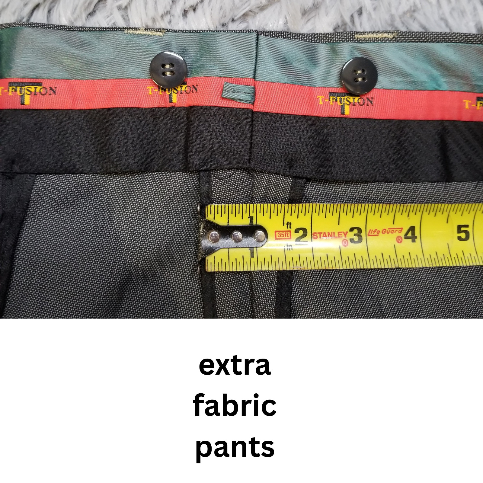 NEW $599 Tayion T-Fusion 2 Piece Olive Birdseye Suit Men’s 50R 44 X 36 Wide Leg