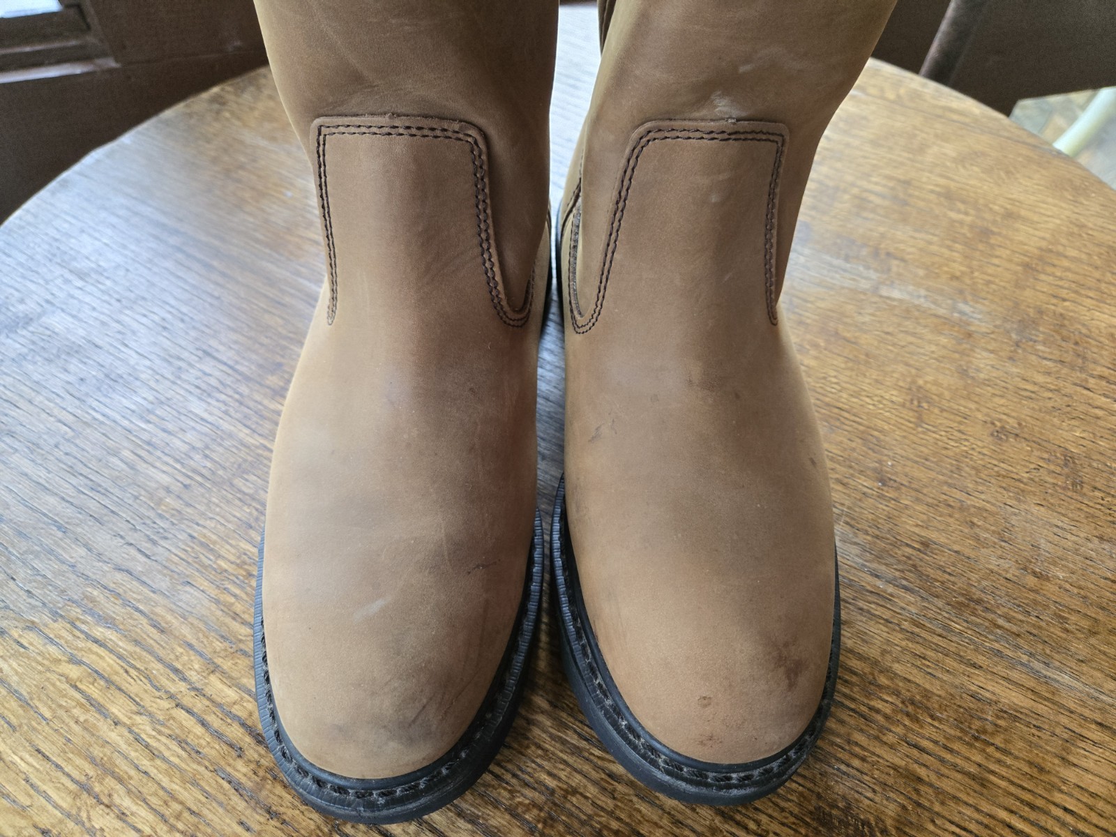 Wolverine Wellington W04727 Men’s Brown Leather Work Western Boots – Size 10.5