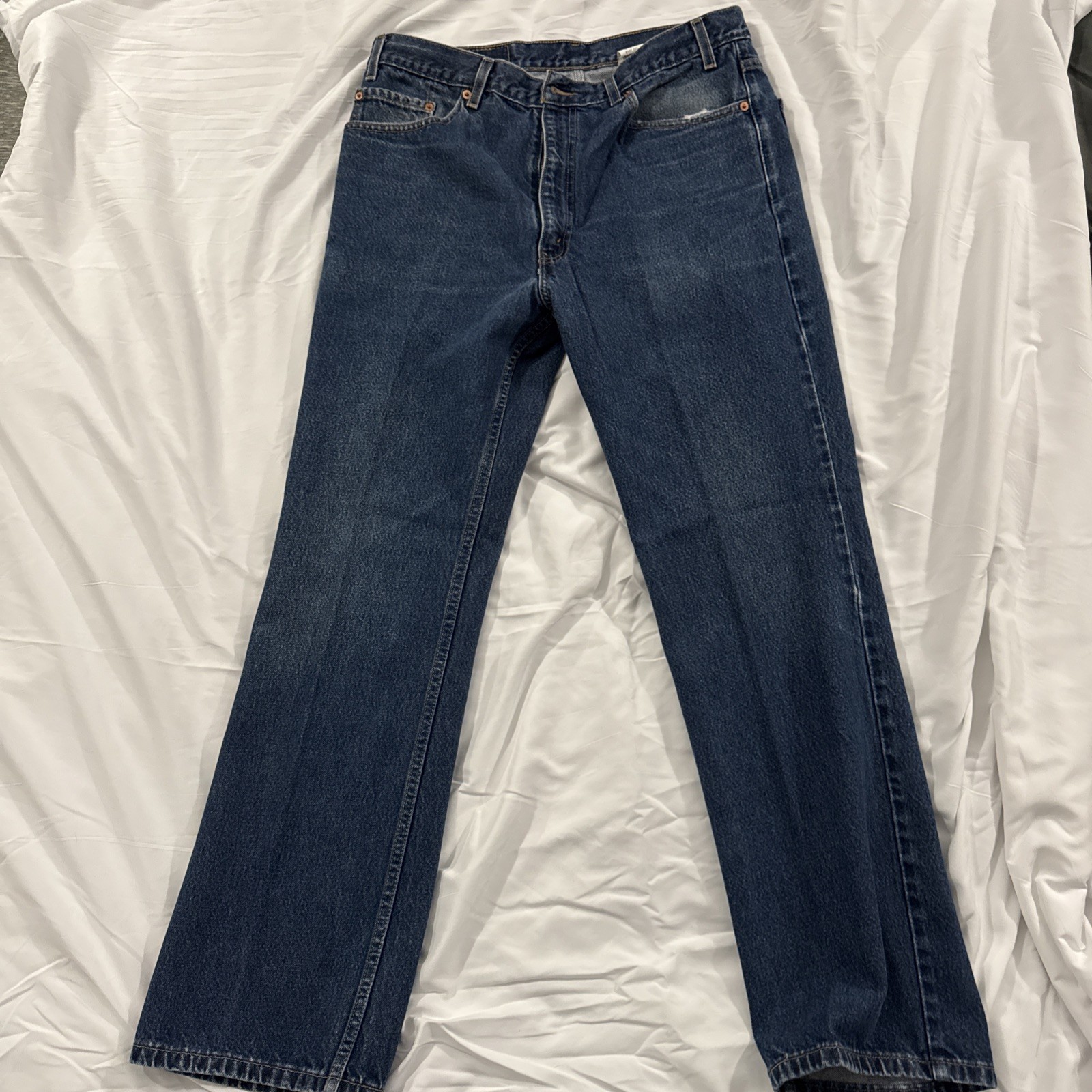 Levi’s 517 36×32 Bootcut Jeans Dark Wash Made In USA Red Tab