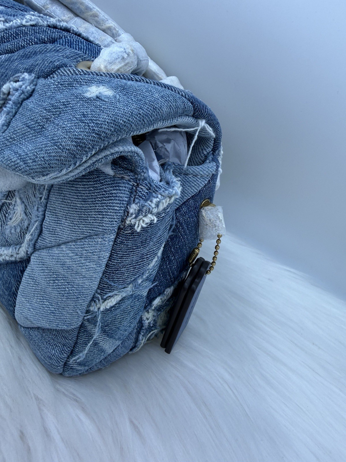 AUTH NWT $695 COACH Tabby 26 Repurposed Denim Patchwork Quilted Shoulder Bag