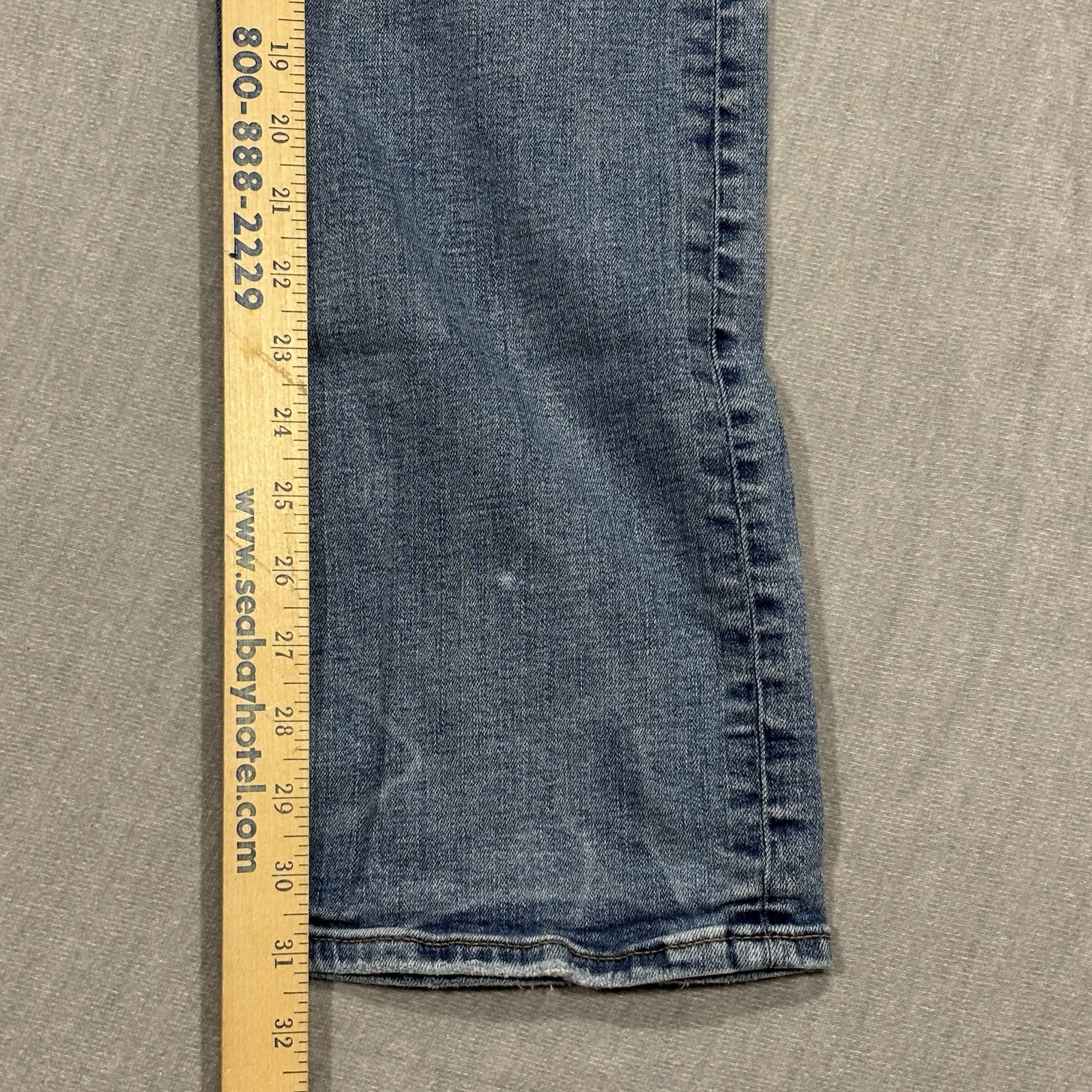 American Eagle Air Flex Original Boot Jeans Mens 30×31 Blue Distressed Denim