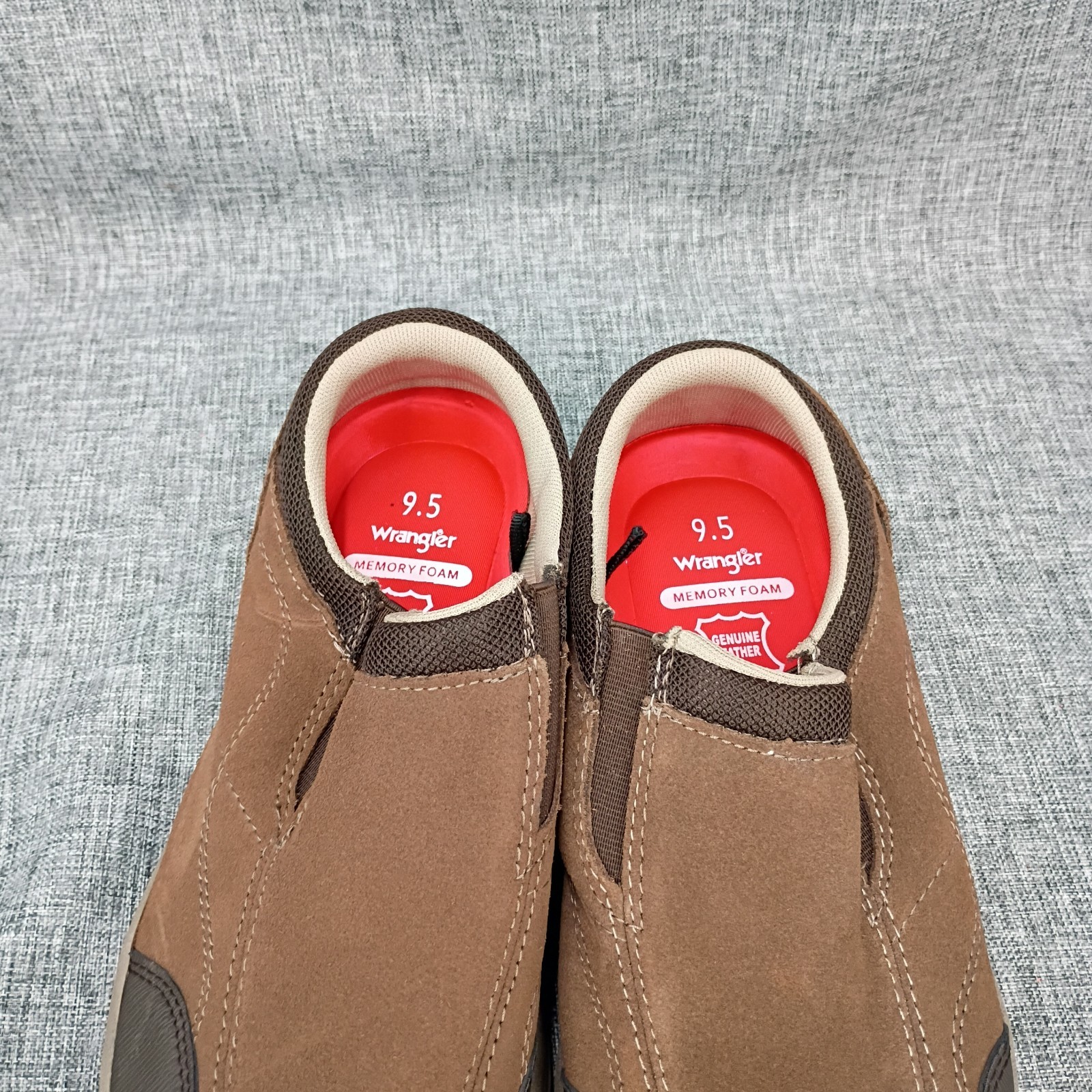 Wrangler Genuine Leather Slip On Memory Foam Shoes Men’s Size 9.5 Shoes