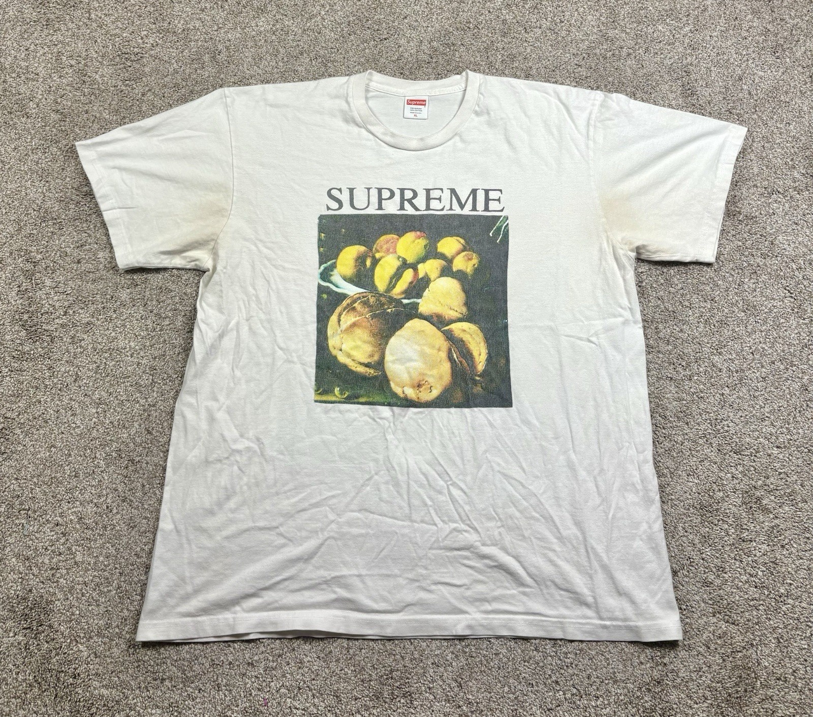 Supreme Still Life White T-Shirt FW18 Men’s Size XL Fruit Hypebeast