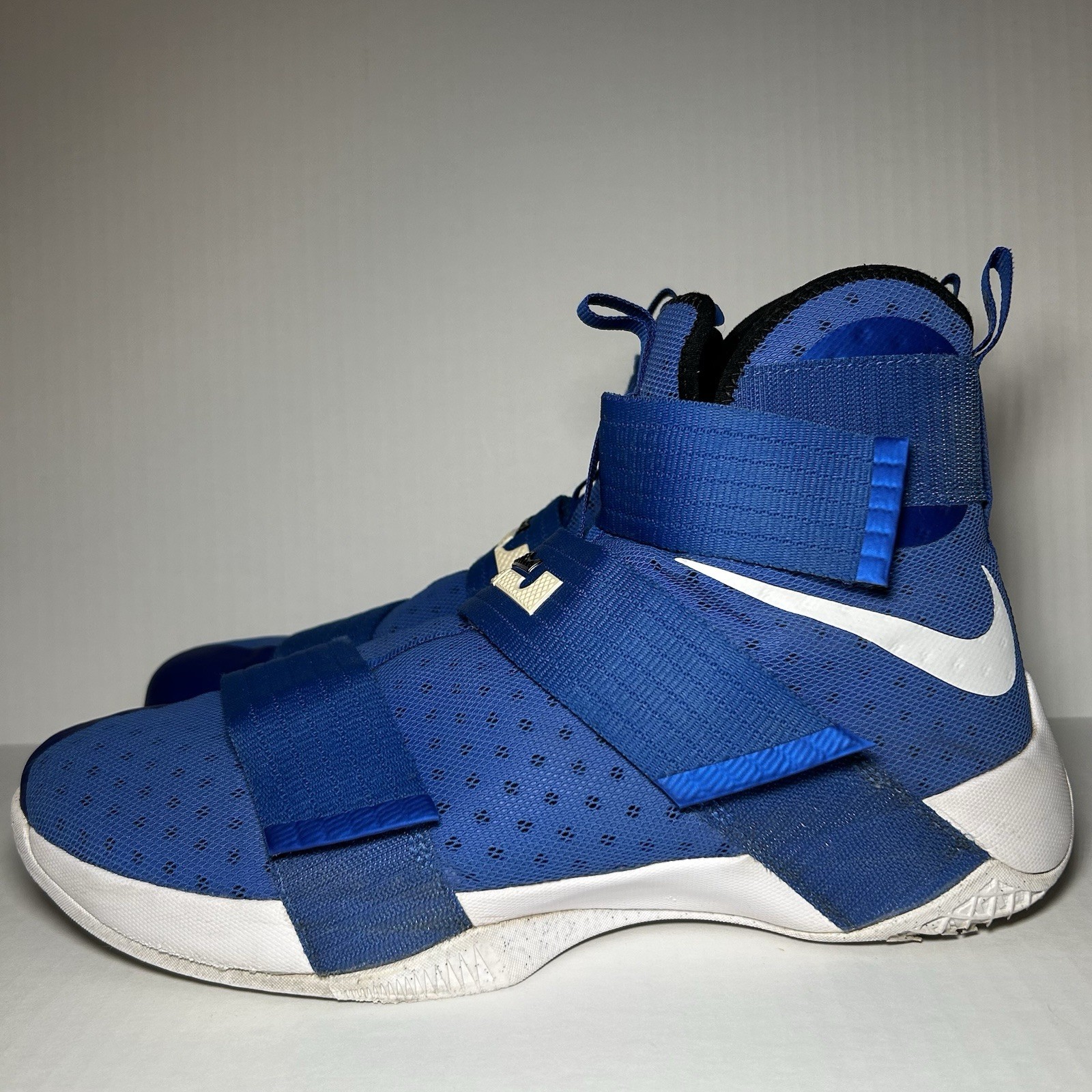 Nike LeBron Soldier 10 X Game Royal Blue White Men’s Size 14 844974-410