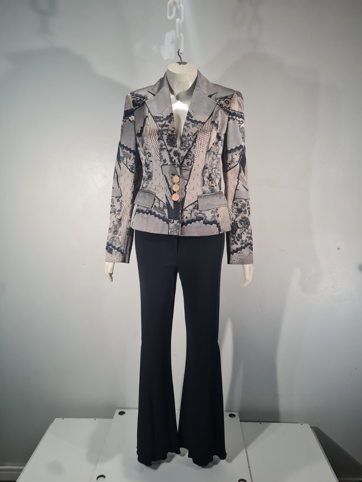 CHRISTIAN DIOR Spring 2006 Lace print jacket by JOHN GALLIANO