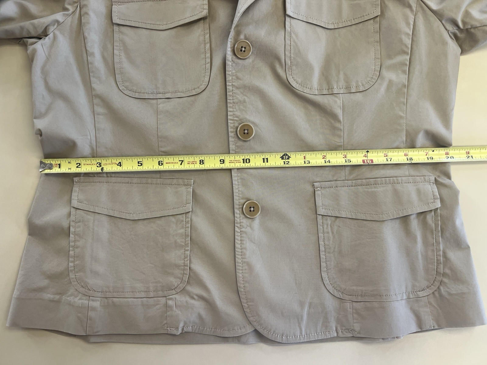 Talbots safari jacket womens size 16 in tan