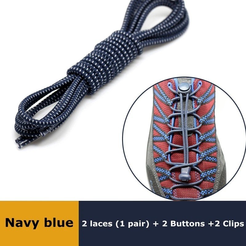 No Tie Elastic Lock Shoe Laces Rope Running Jogging Sneakers Trainer Shoelaces*