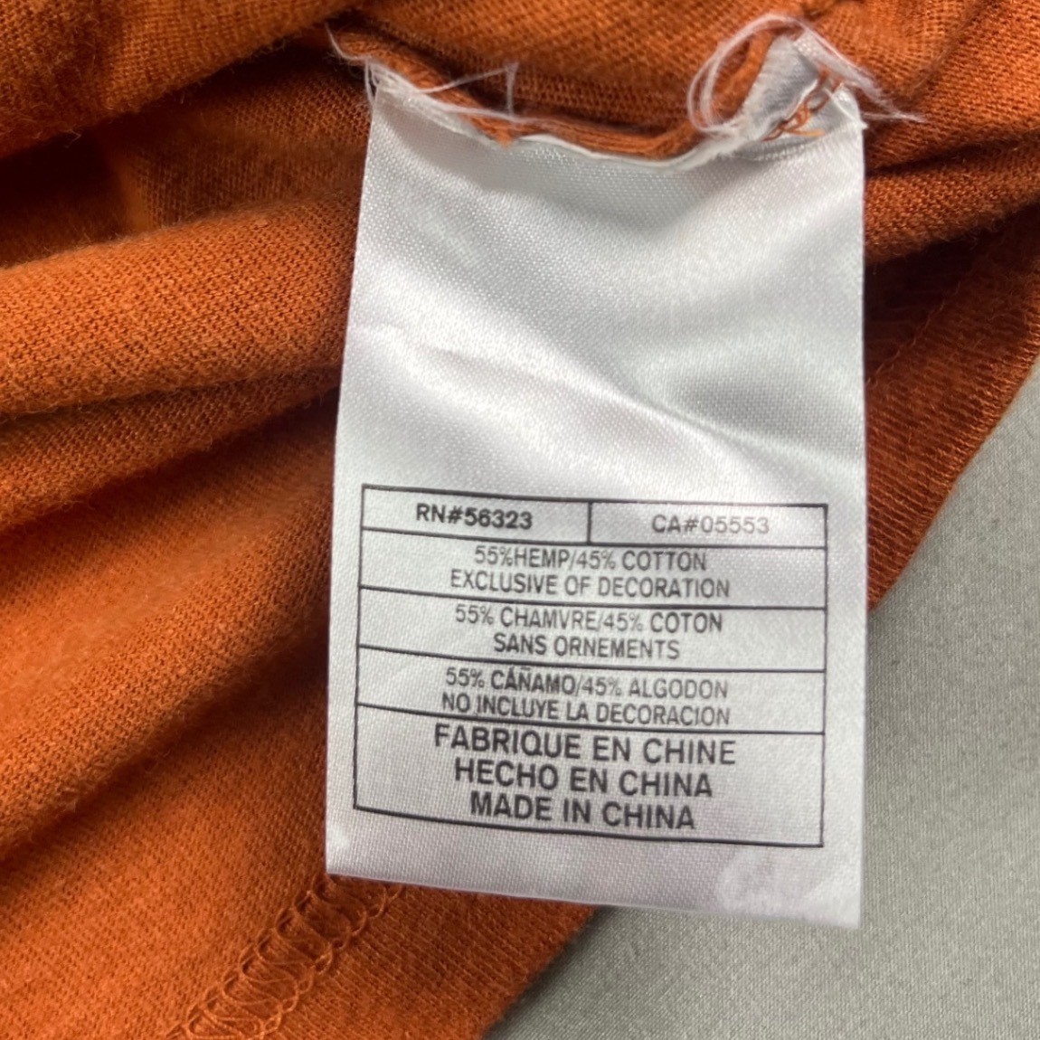 Nike Texas Longhorns UT Graphic T-Shirt Burnt Orange Mens 2XL Hemp Cotton Blend