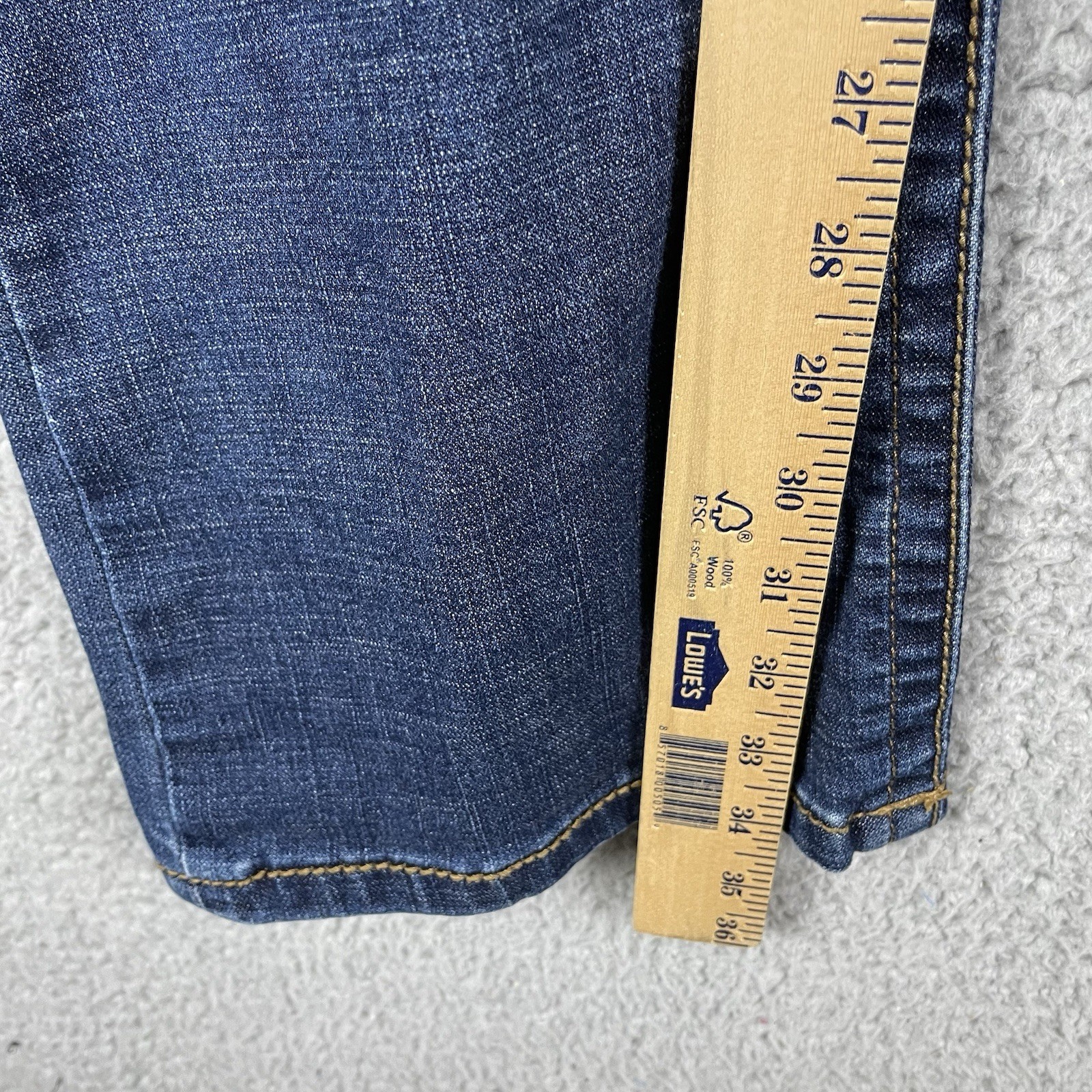 Wrangler Willow Ultimate Riding Jeans Junior Womens 13×36 Blue Denim Bootcut