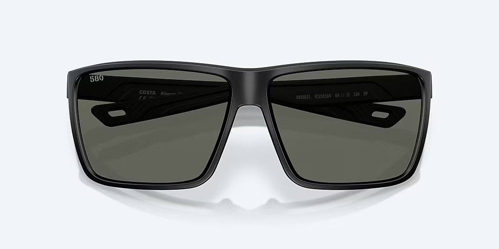 Costa Del Mar Sunglasses RINCON II Matte Black / Gray Polarized Glass 580G Lens