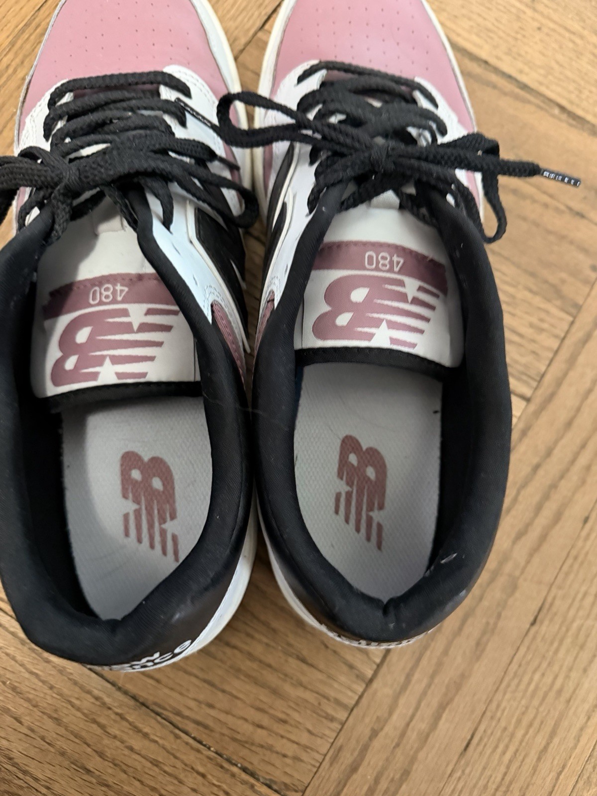 New Balance 480 Unisex Shoes White/Rosewood Black Men’s Size 12