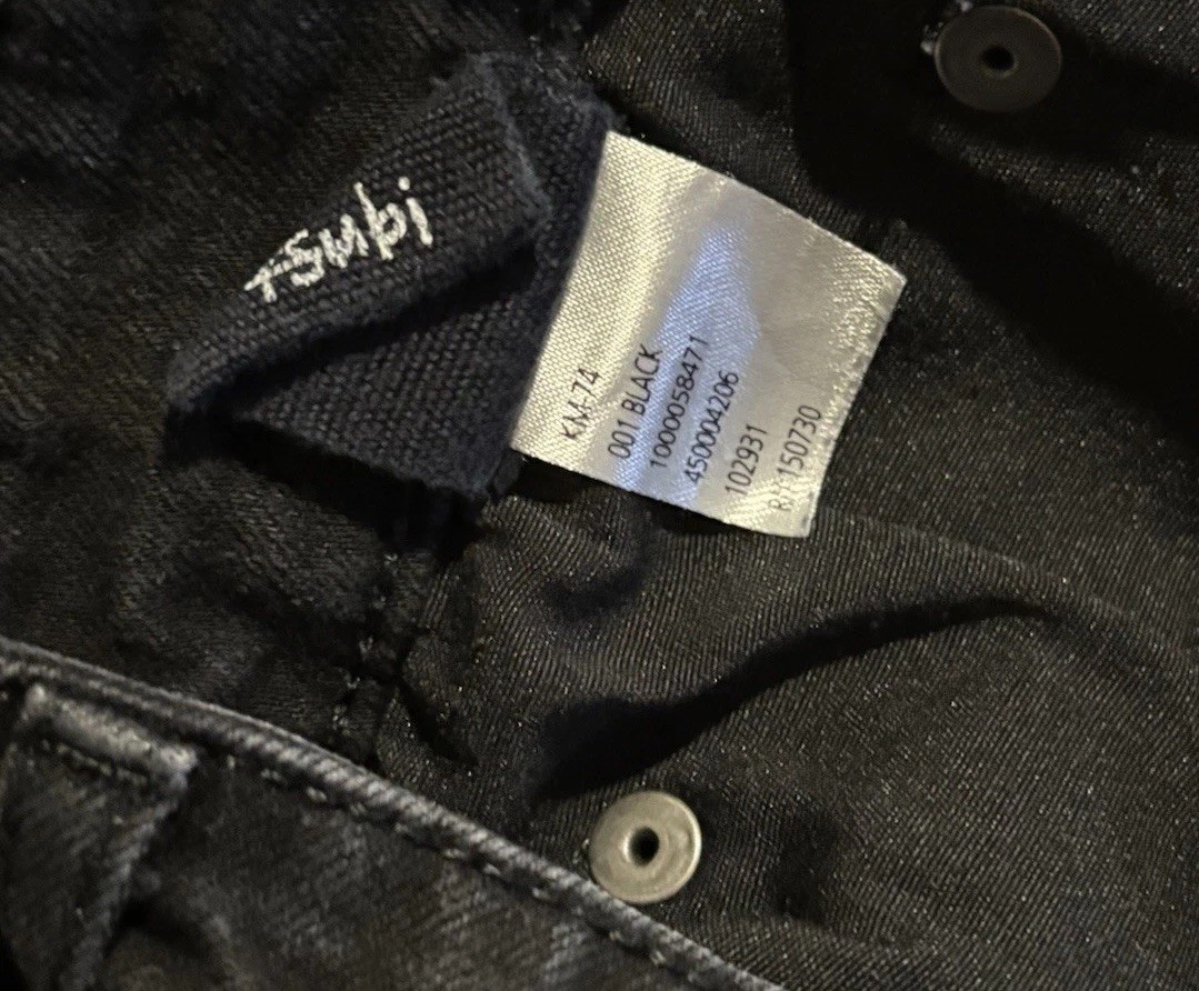 Ksubi Black Skinny Slim Stretch Denim Jeans Cotton Elastane 5-Pocket Men 36
