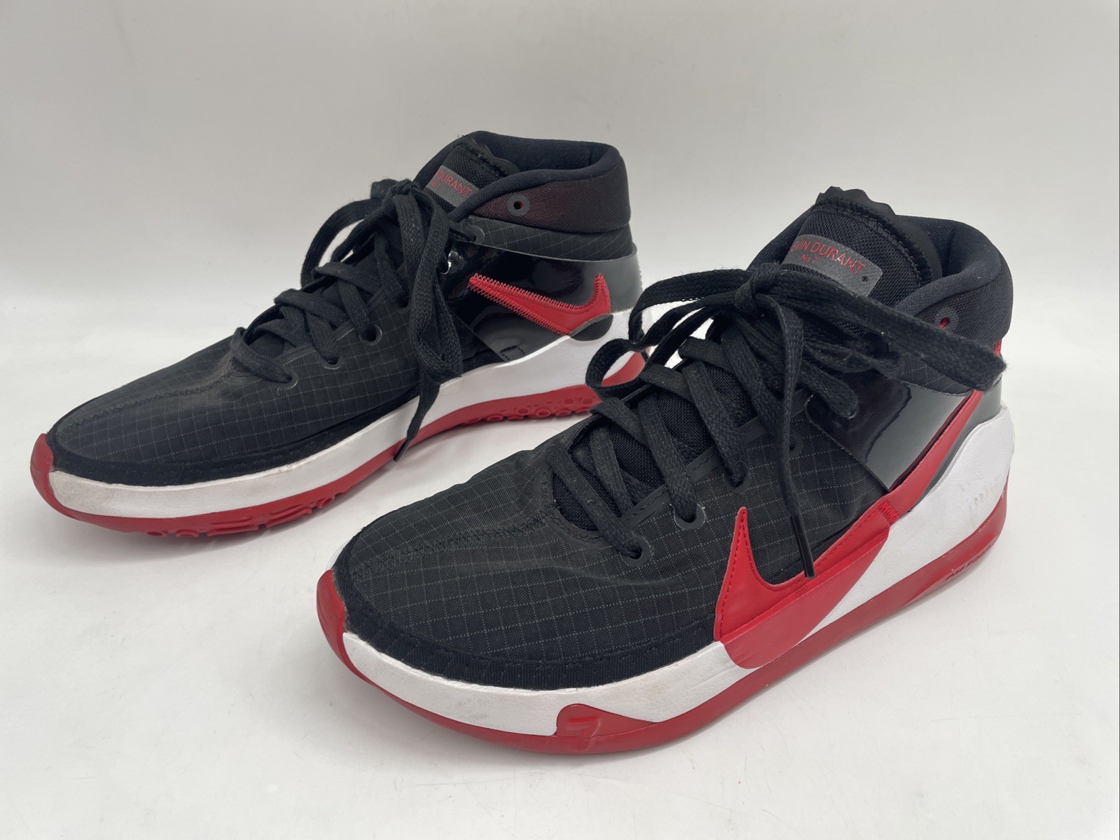 2020 Nike Kevin Durant 13 Bred Men’s 9.5 Black/Red Basketball Shoes (CI9948-002)