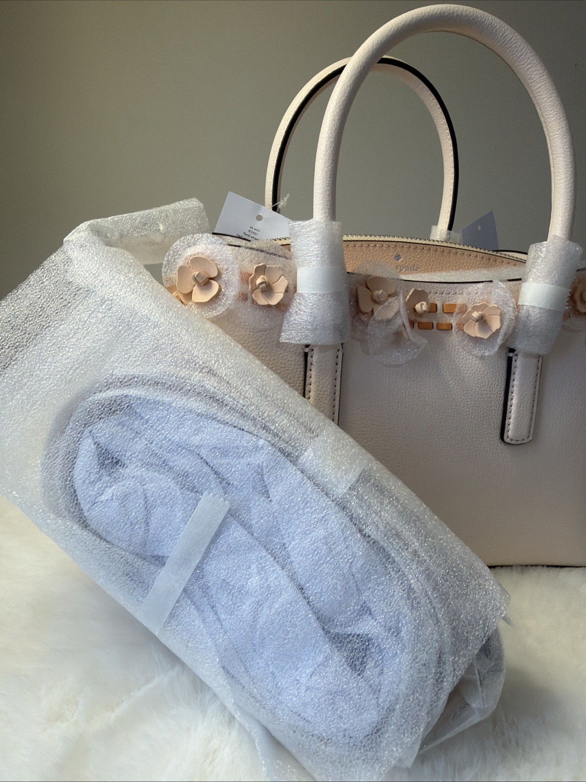NWT Kate Spade New York Thompson Street Floral Small Satchel Bag Fresh Peach
