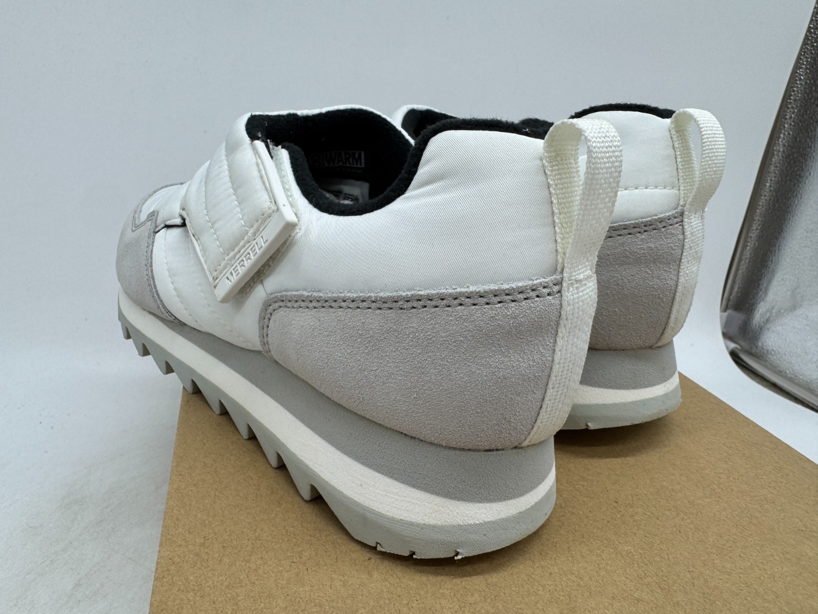 Merrell Alpine Moc Strap Polar Comfort Shoes Womens White Blanc Casual – 9.5