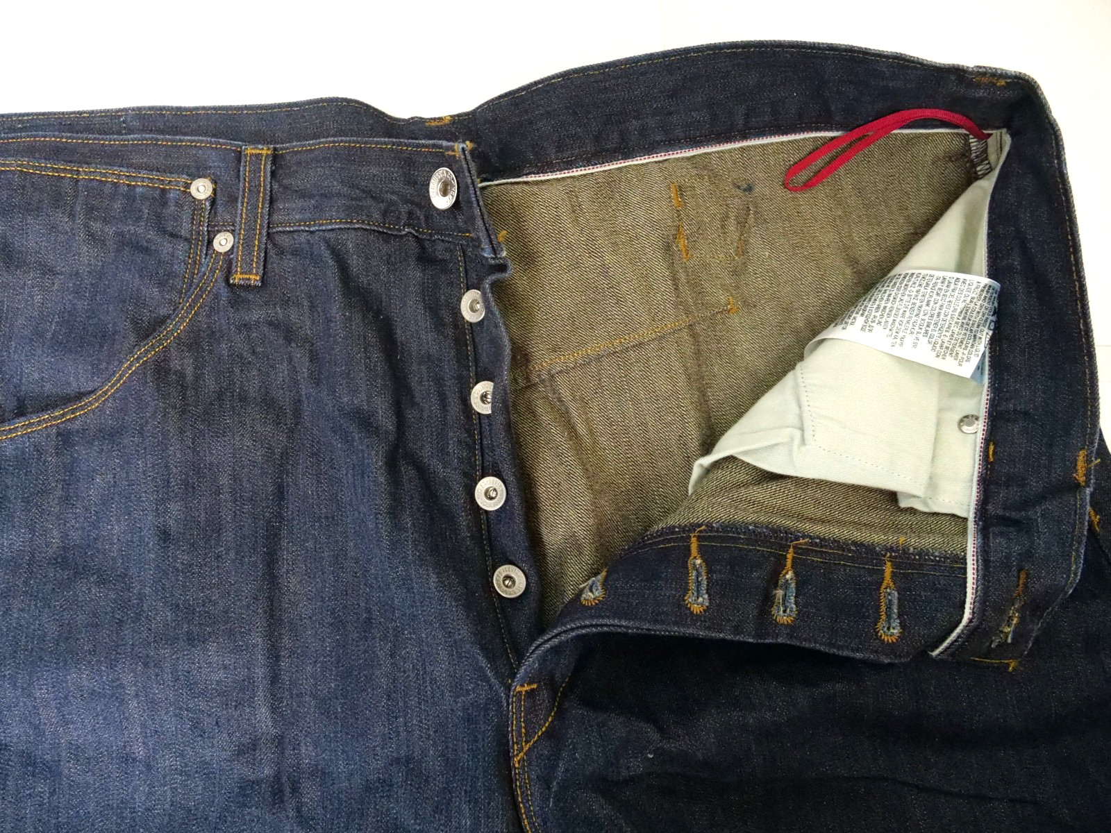 Rare Levi’s Engineered Jeans Loose Twisted Seams Cinch Back Denim Indigo 36×34