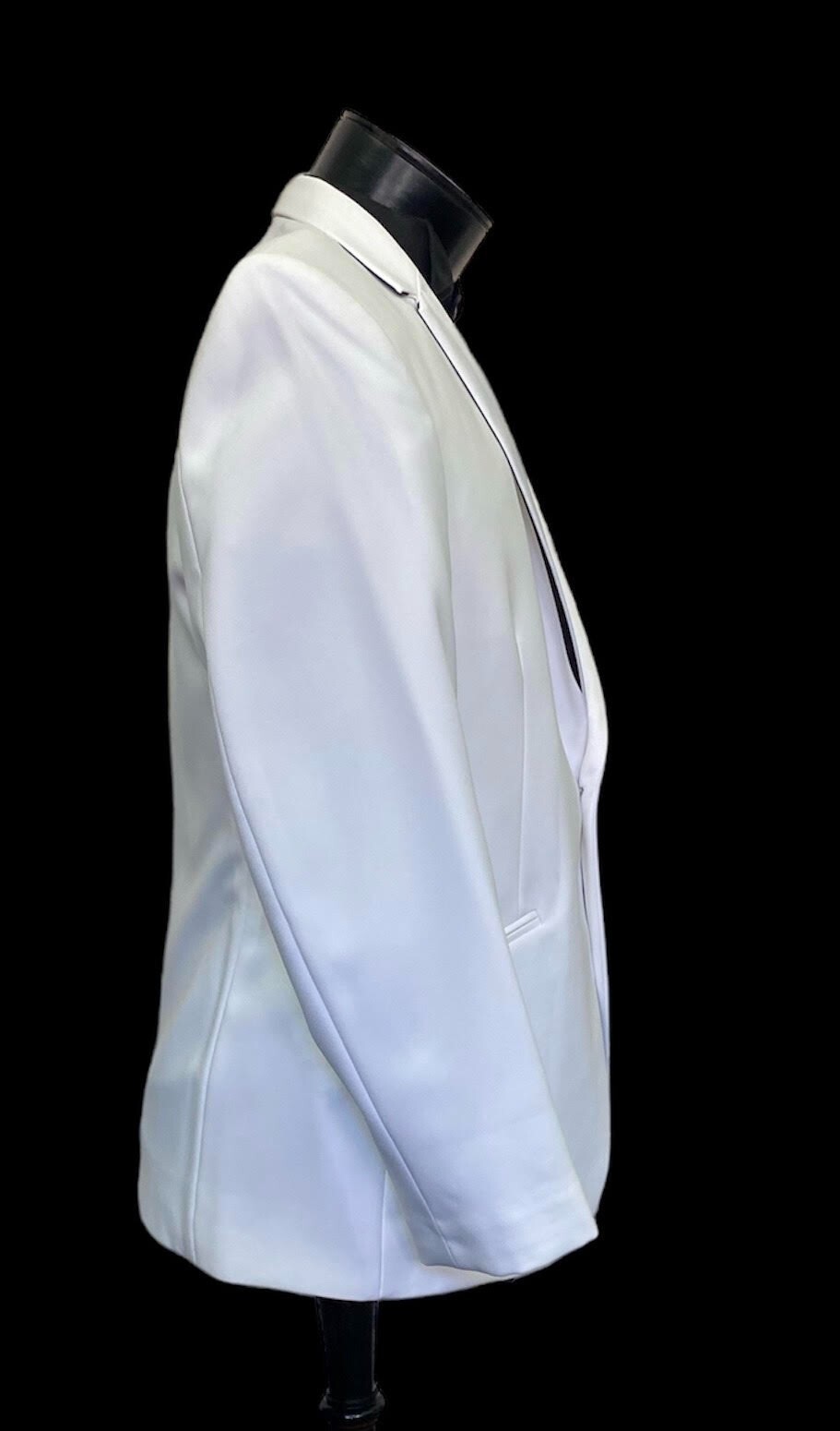 Boy’s Jean Yves White Tuxedo Jacket One Button Modern Fitted Slim Fit- Easter