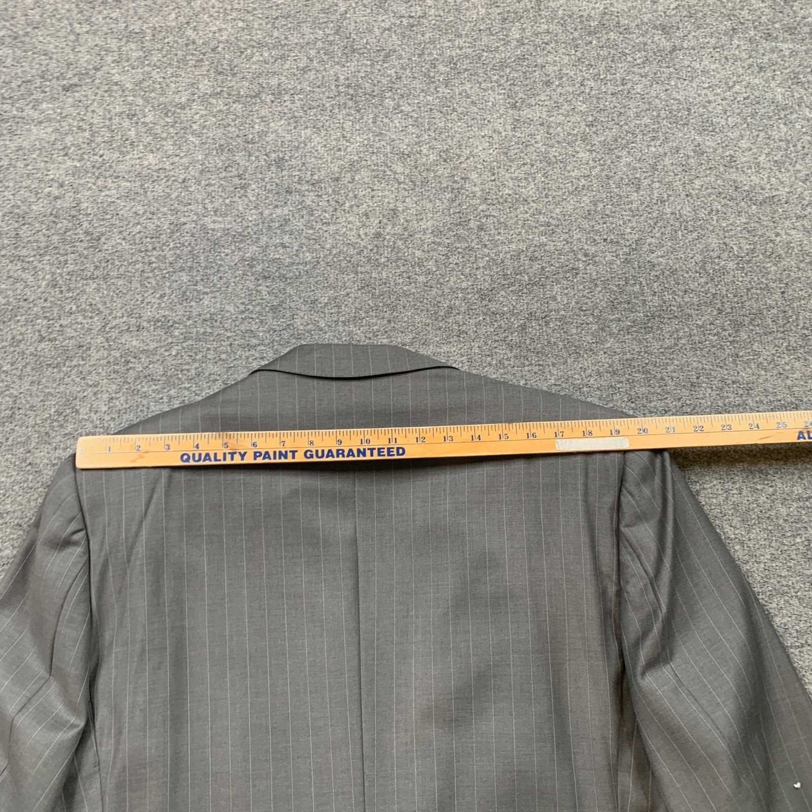 Ermenegildo Zegna Blazer Mens 48 (EU 58) Gray Trofeo Wool Pinstripe Two Button