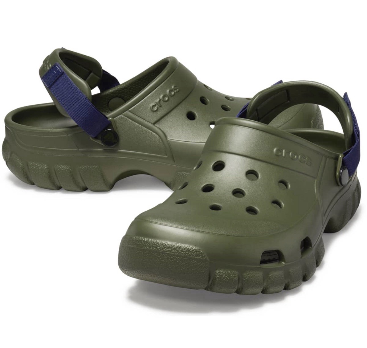 Crocs Offroad Sport Clog Waterproof Adjustable Heel Strap Army Green Men’s 9