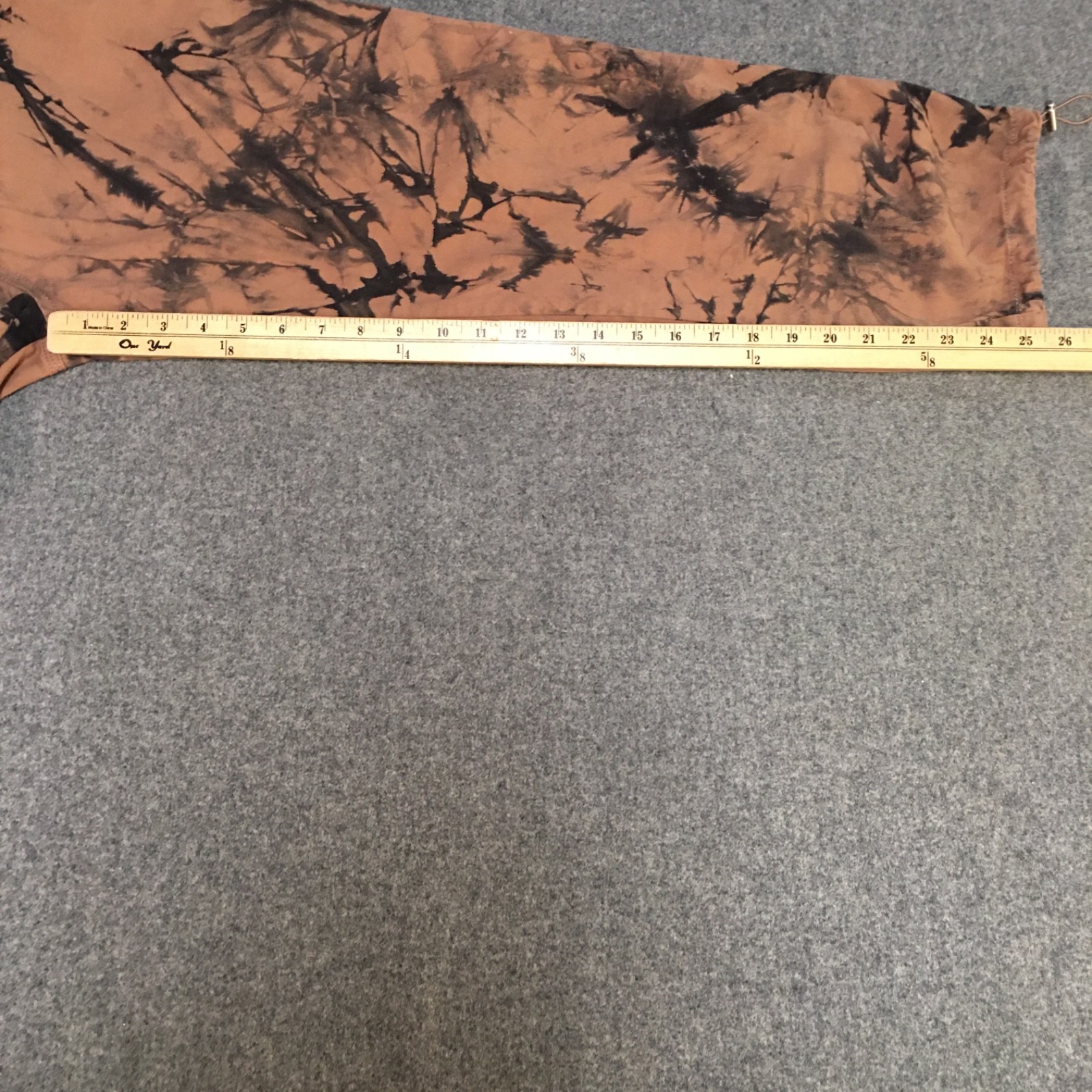 Rue21 Women L Pants Jogger Cargo Brown Tie Dye Carpenter Loop Cotton Hip Hop 90s
