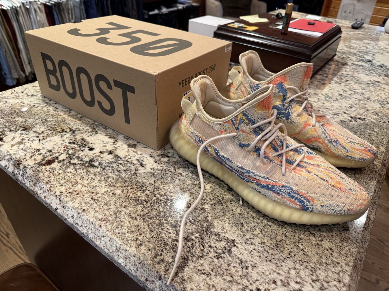 adidas Yeezy Boost 350 V2 MX OAT GW3773 Men’s Low Top Multicolor Sneaker