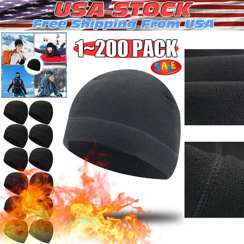 Military Tactical Skull Cap Winter Warm Fleece Windproof Ski Beanie Hats USA Lot