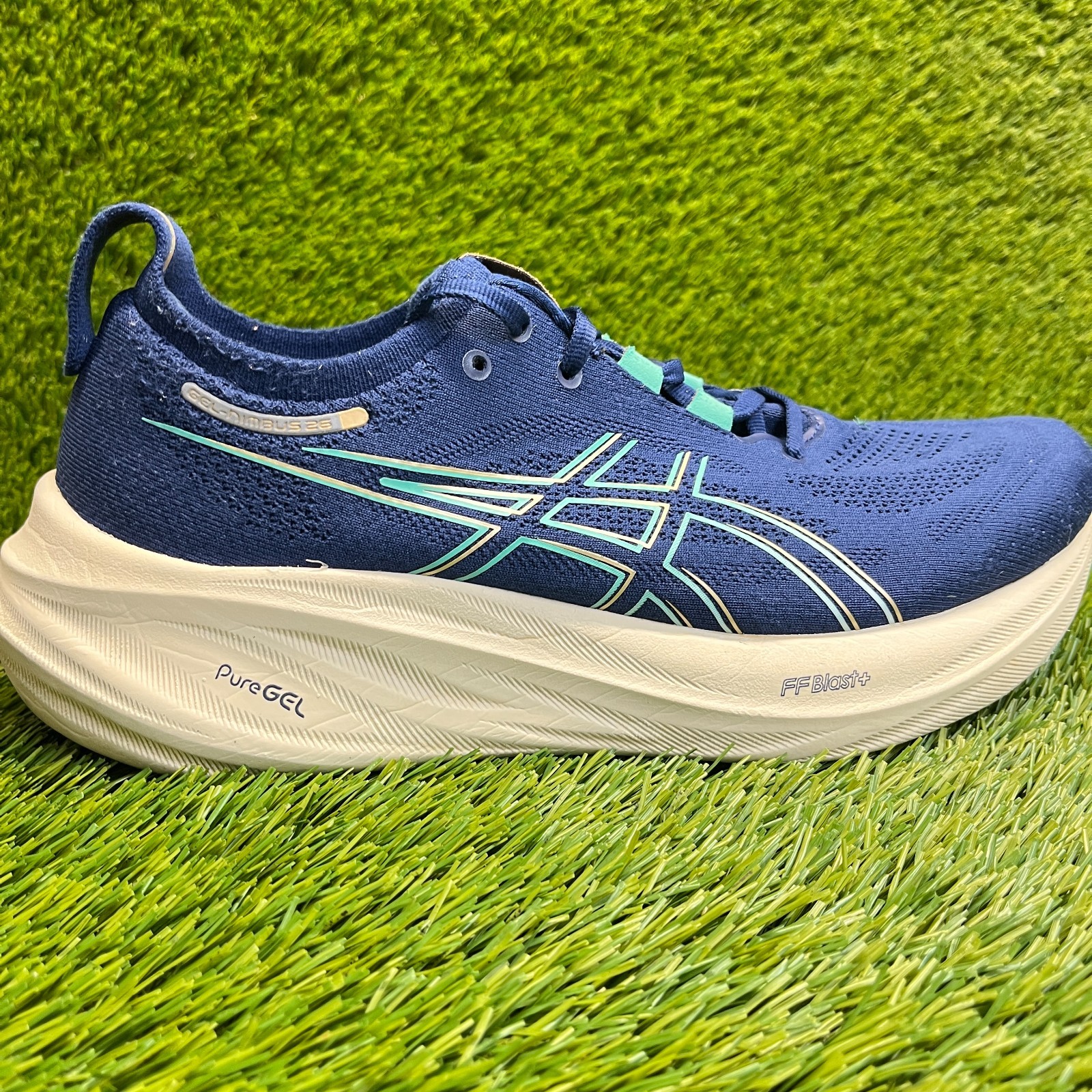 Asics Gel-Cumulus 26 Womens Size 11 Blue Athletic Running Walking Shoes Sneakers