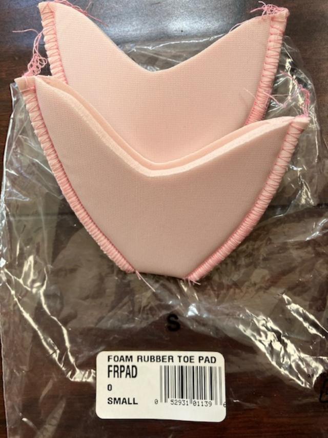 NBW Small Adult Foam Rubber Toe Pads for Ballet Pointe Dance Shoes