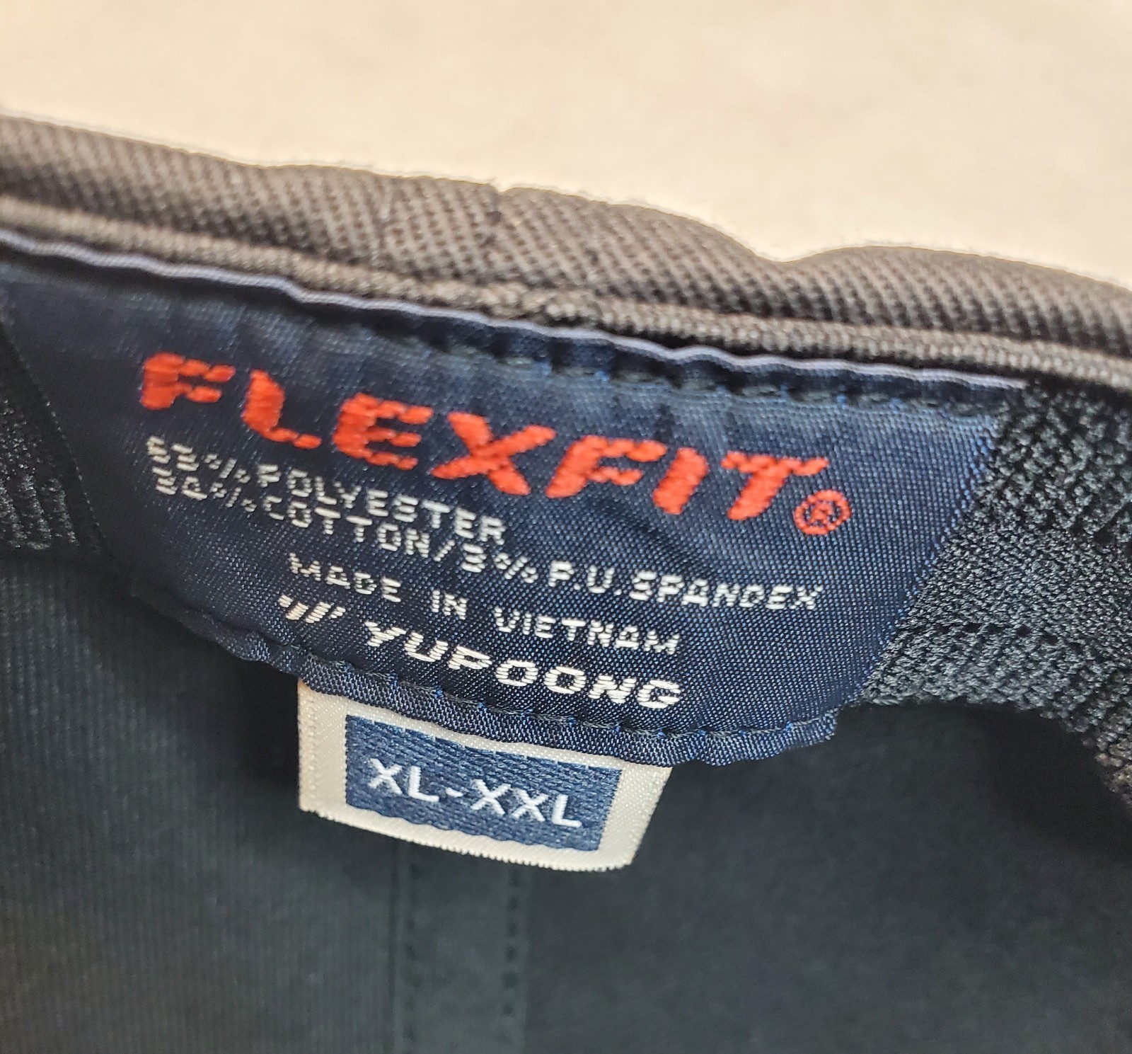 XXL / John Deere Black Patch on Flexfit Style 6277 Hat / Black 7 5/8″ – 8″