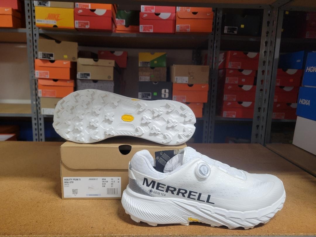 Merrell Agility Peak 5 BOA GTX Men Shoes J068061Z White Size 13