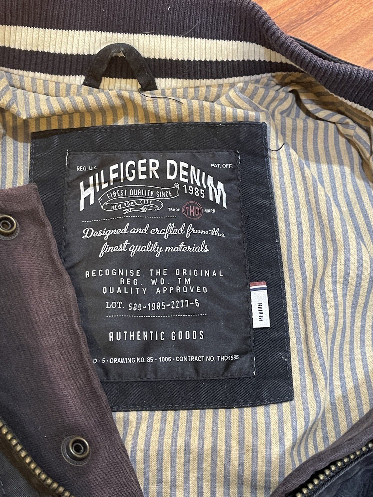 Tommy Hilfiger Vintage Denim Superior New York 1985 Jacket. Size Medium