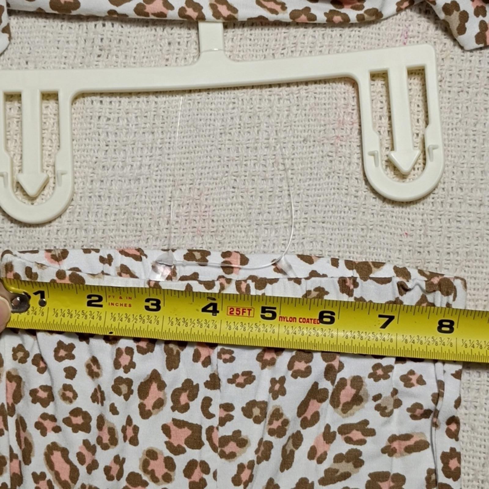 NWT Milkberry Girls Leopard Print Long Sleeve Pajama Set Rayon From Bamboo Sz 3T