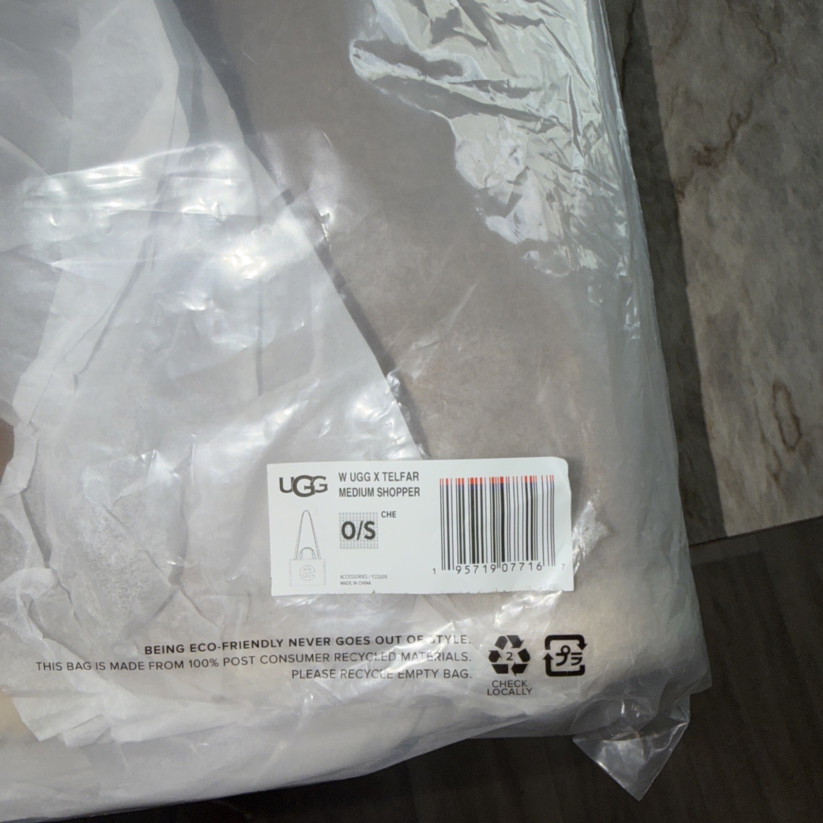 UGG x TELFAR Medium Shopping Bag – Chestnut (2021) NWT! Will Ship ASAP!