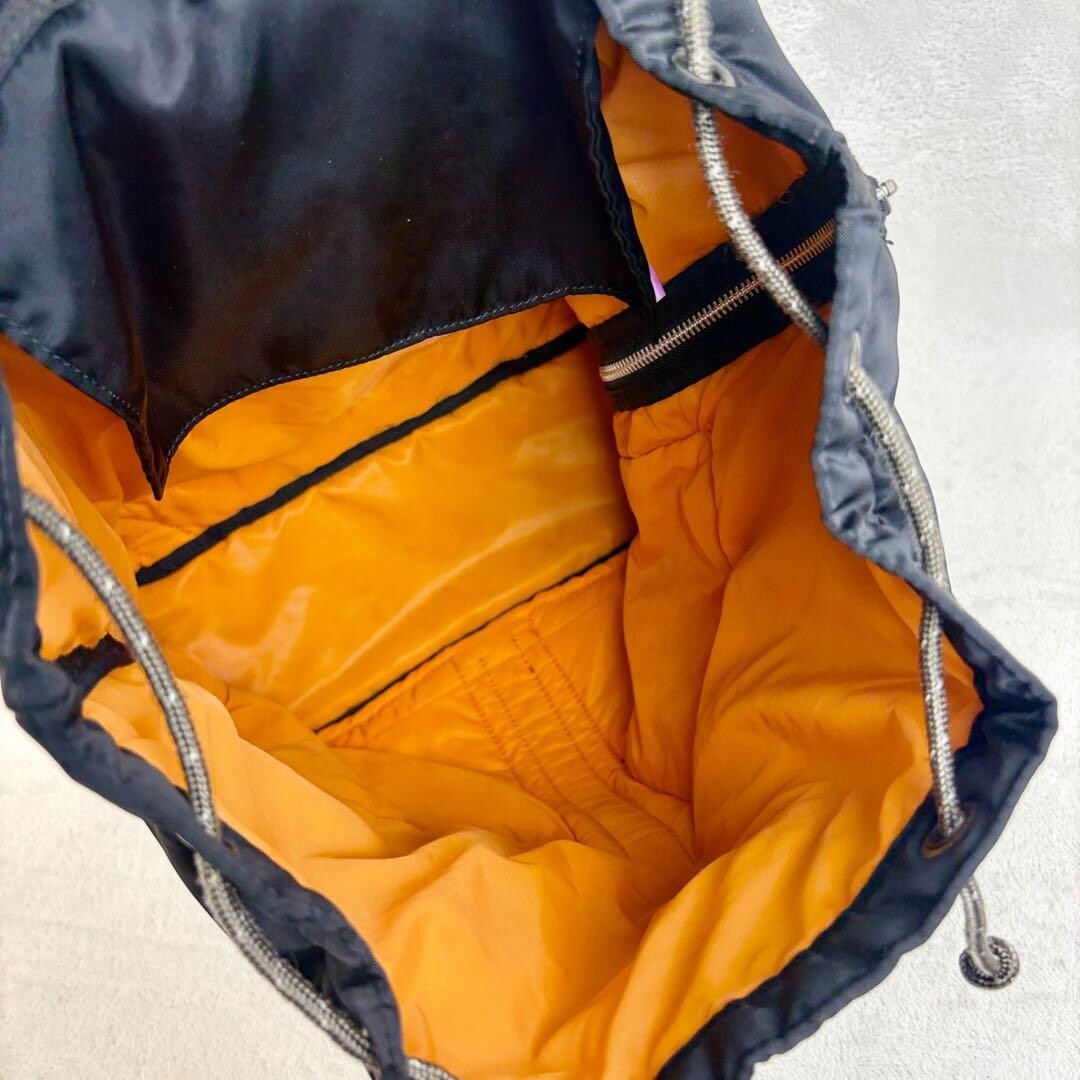 PORTER Tanker Backpack Black Nylon Large A4 PC Travel Drawstring Flap Japan