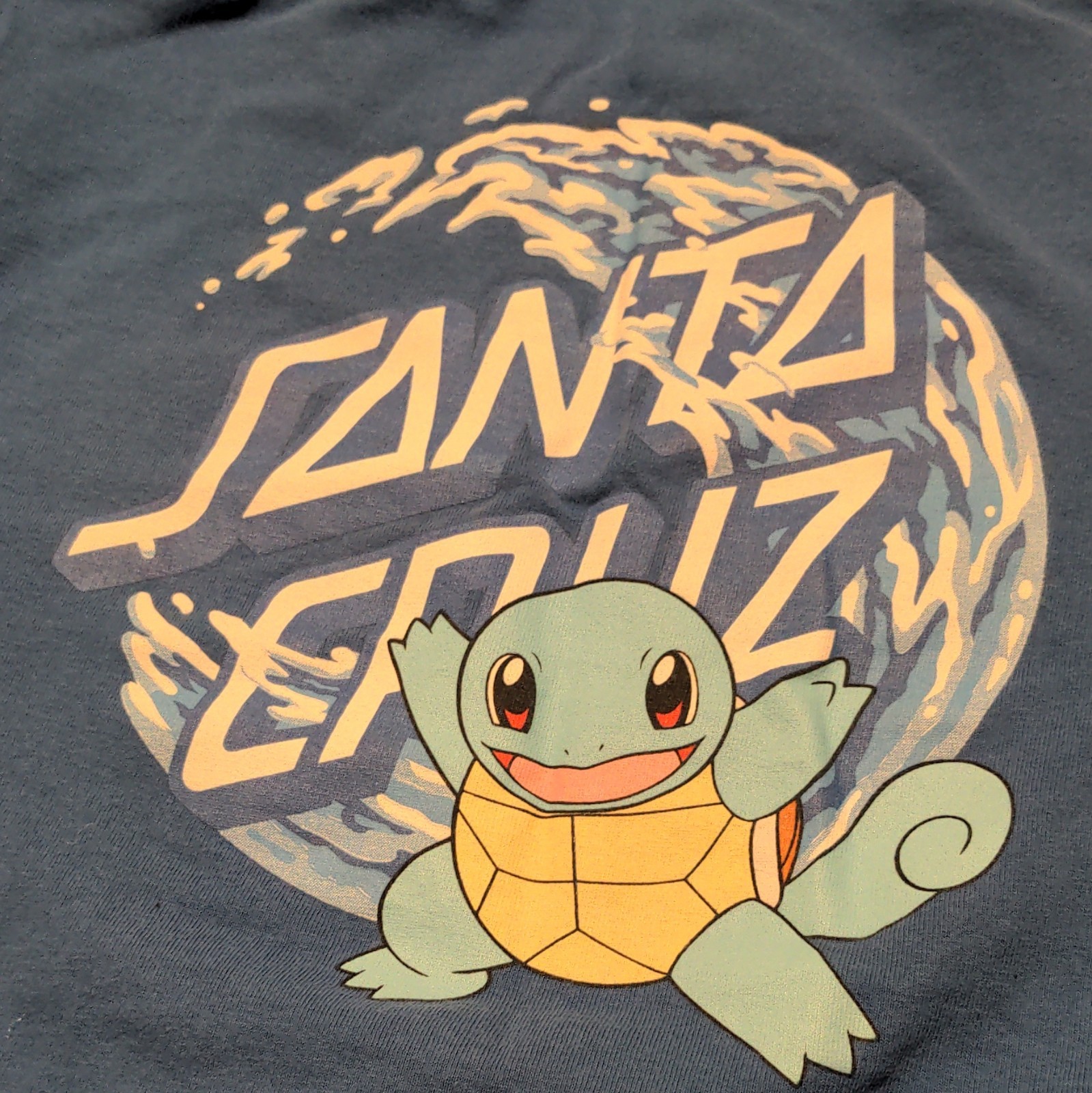Santa Cruz x Pokémon Squirtle Blue Graphic T-Shirt Size M