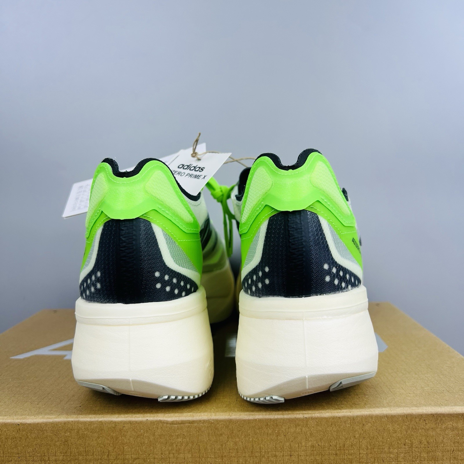 Adidas Adizero Prime X Men’s Running Shoes GV7074 Green New All Sizes