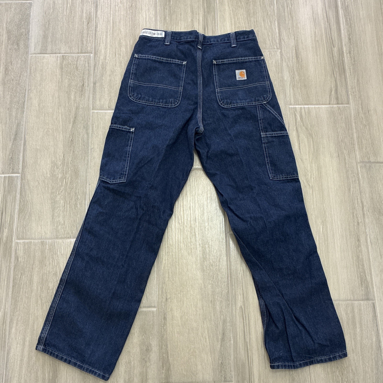 Carhartt Jeans Mens 31×30 Relaxed Fit Carpenter Dark Wash Blue Denim Pants