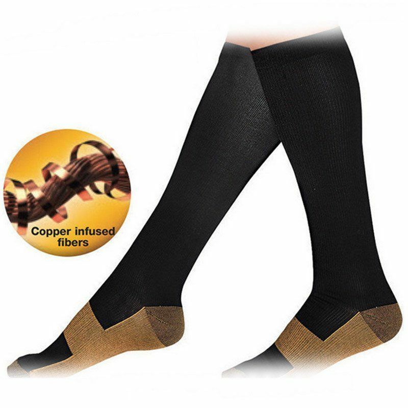 Copper Compression Socks 20-30mmHg Graduated Support Men’s Women’s S-XXL 10 Pair