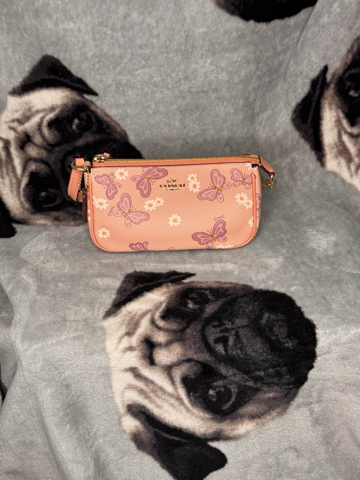 Coach Nolita Pink Butterfly Mini Purse