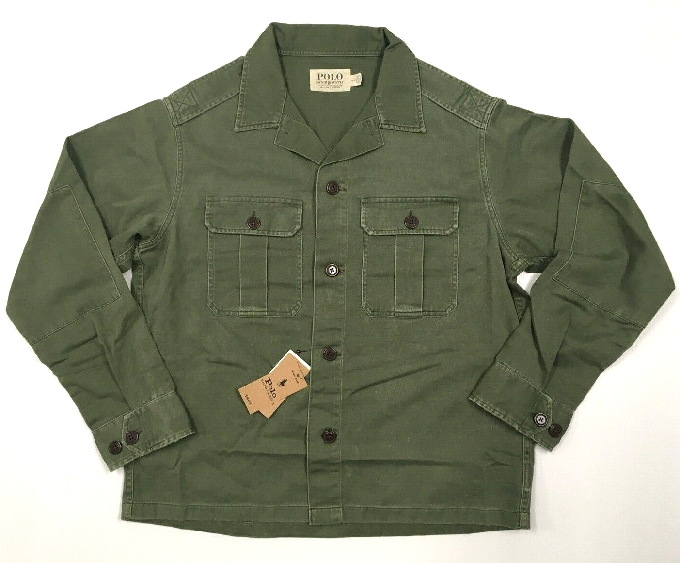 Polo Ralph Lauren Military Army Soldier Paratrooper Field Shirt Jacket Gentleman