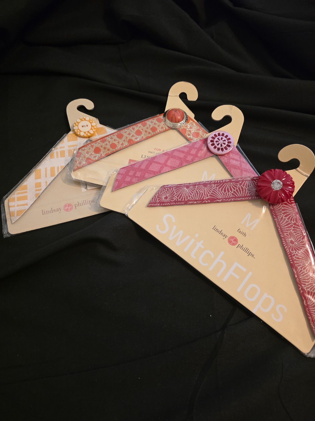 Lot of 4 Switchflops Medium 7/8 Lindsay Phillips NWT