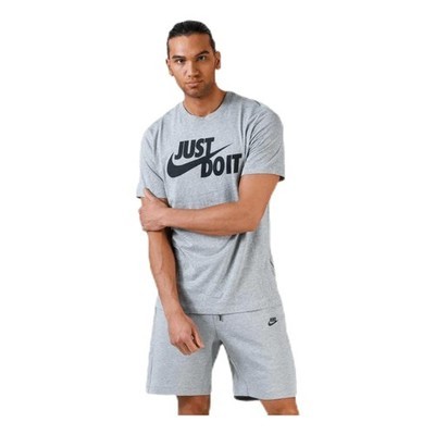 Nike Men’s Sportswear Tee Just Do It Swoosh Gray Heather Large AR5006-063