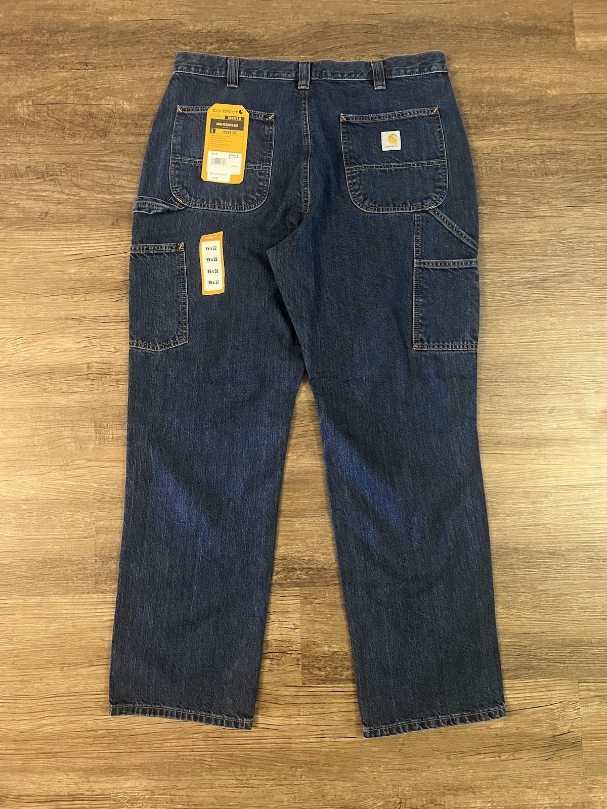 Carhartt (BD4941-M) Loose Fit Utility Jean Denim Blue Cotton Men’s 36×32 NWT D47