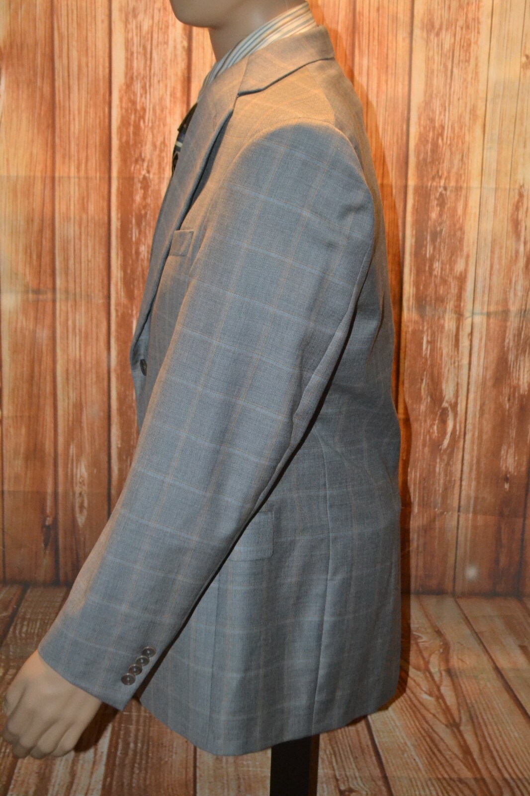 Daniel Cremieux Men Loro Piana Wool Check 2 Front Button Sports Coat Sz 42R