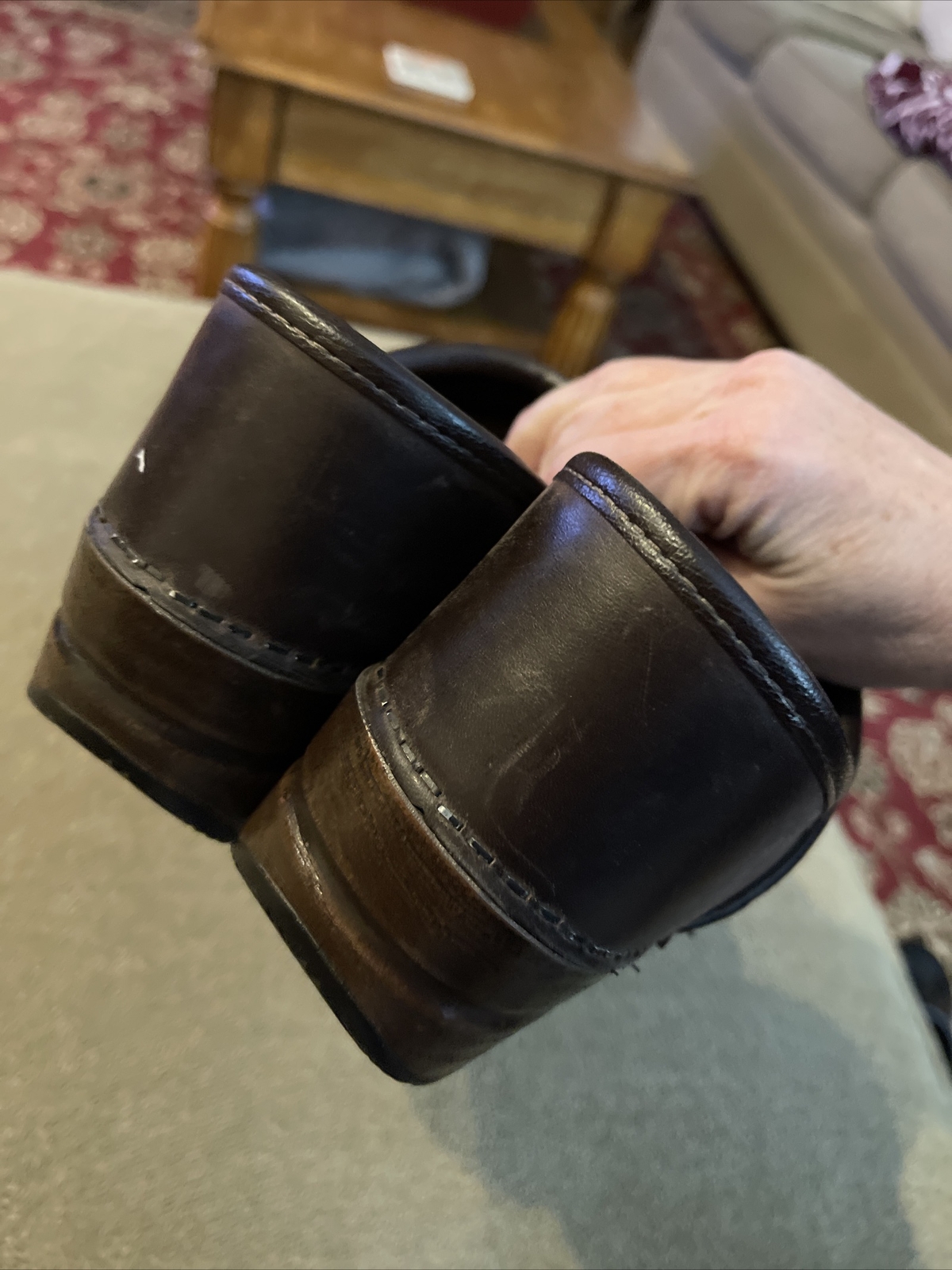 Women’s Size 38 (6.5-7) M Dansko Brown Leather Professional Clog (TD)