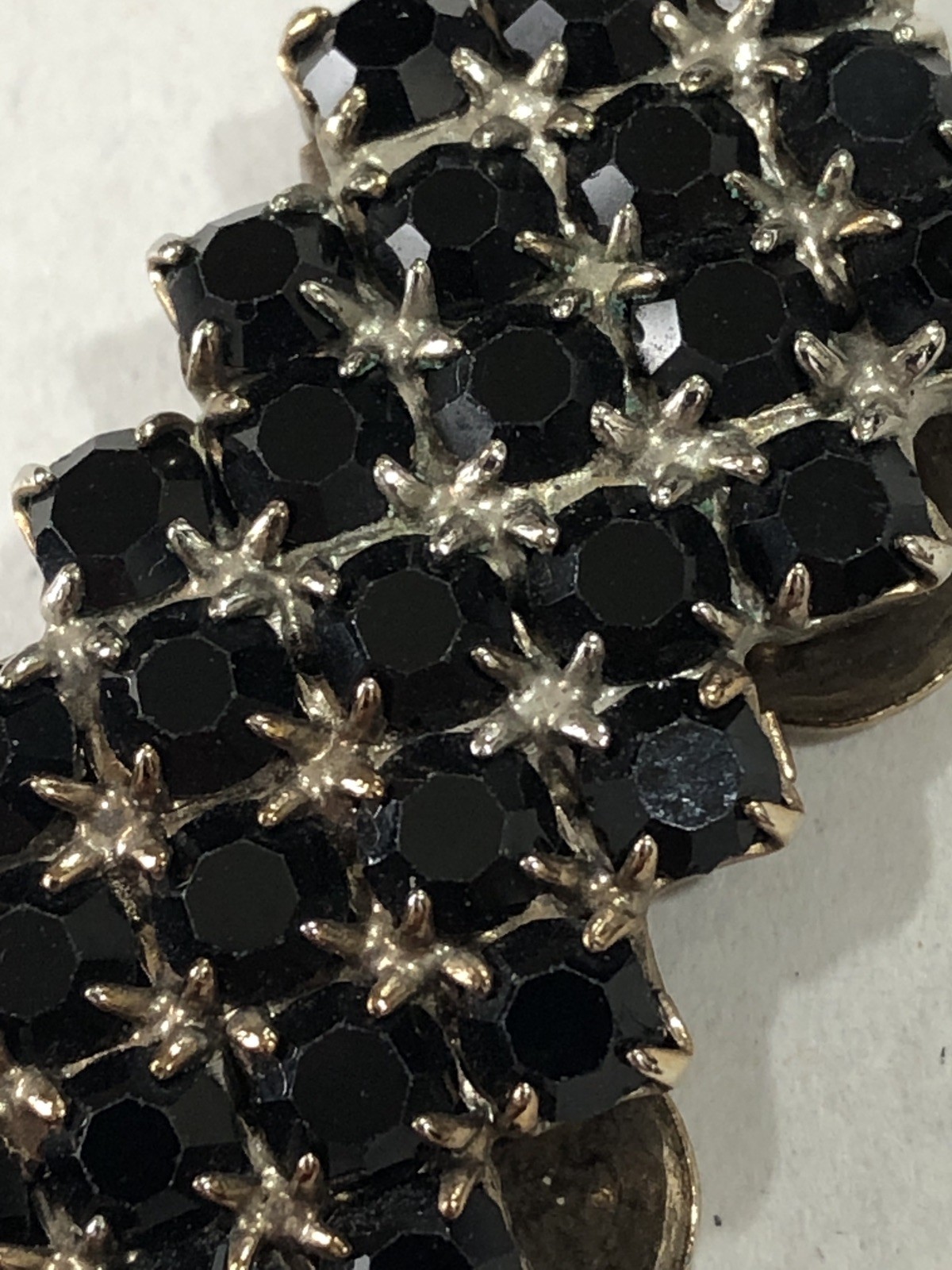 Musi Shoe Clips Black Rhinestone 1.75 inch – Vintage