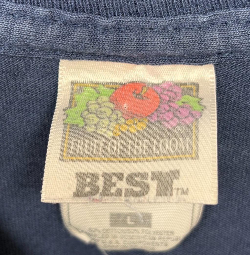 Vintage Hot Water Music Gainesville FL EST 1994 Blue T-Shirt Fruit of the Loom L