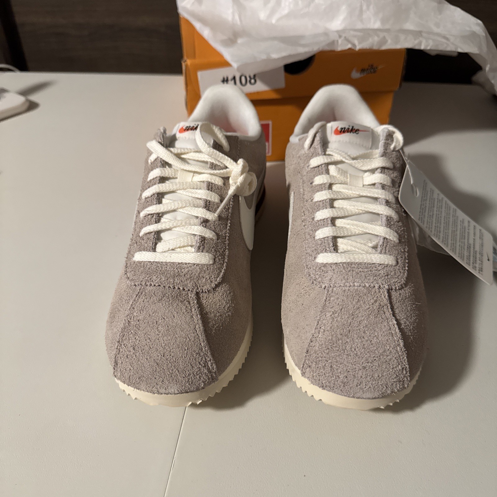 Nike Cortez SE College Gray Sail HF3142-001 Men’s Sz 11.5